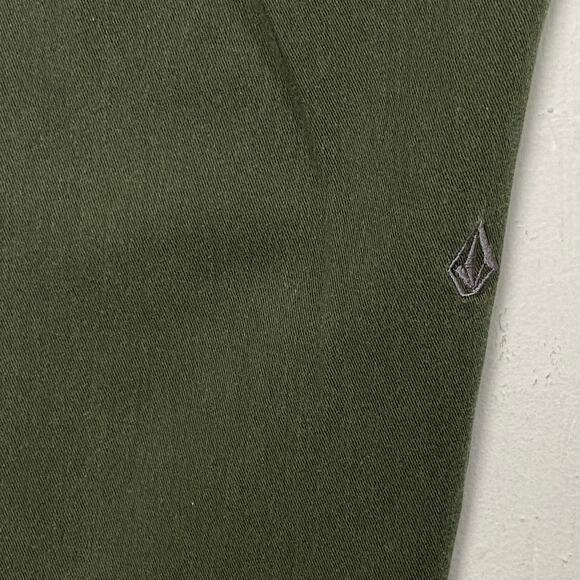 Volcom Frickin Slim Dark Green Joggers Size Medium - Picture 12 of 14